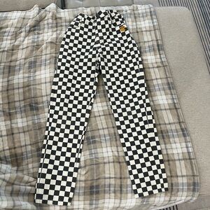 Rock Your Kid Checkered Black and White Pants